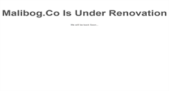 Desktop Screenshot of malibog.co